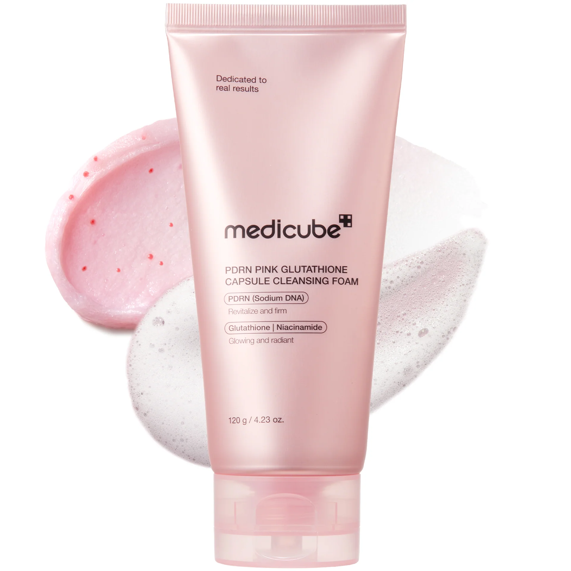 PDRN Pink Glutathione Capsule Cleansing Foam 120 g