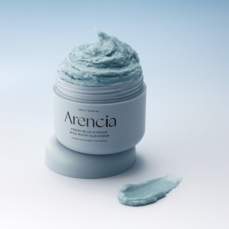 Fresh Blue Hyssop Rice Mochi Cleanser