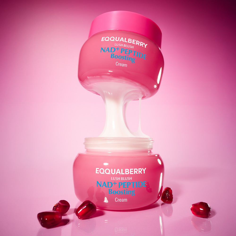 EQQUALBERRY Lush Blush NAD+ Peptide Boosting Cream