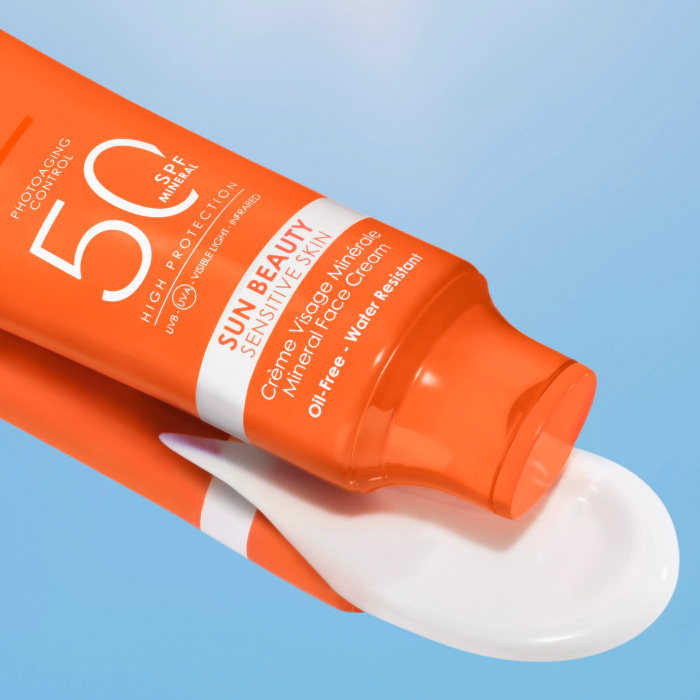 Sun Beauty Sensitive Skin Crème Visage Minérale SPF 50