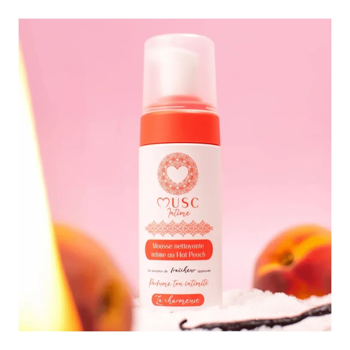 Mousse nettoyante intime à la Hot Peach La Charmeuse 150 ml
